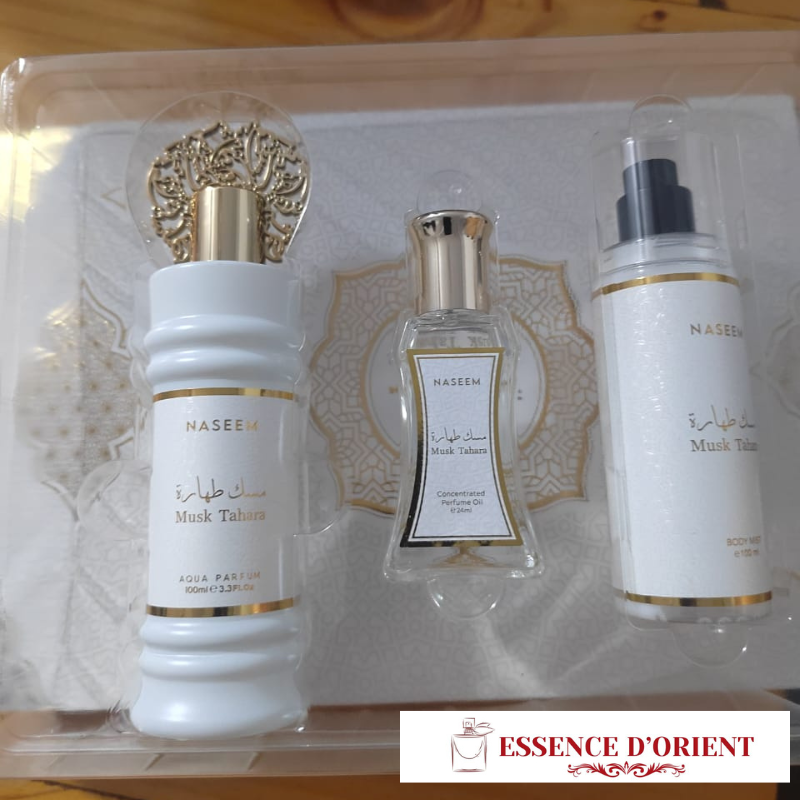 🌸Musk Tahara Coffret Cadeau - 100 ml + 24 ml + 100 ml