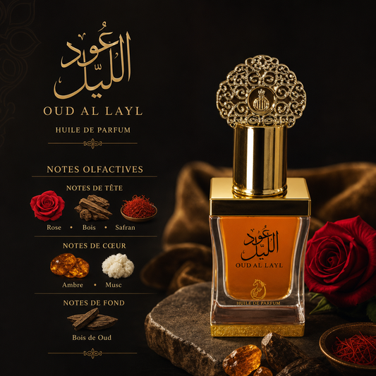 Oud Al Layl 🌙 - Huile Concentrée de Parfum 12 ml