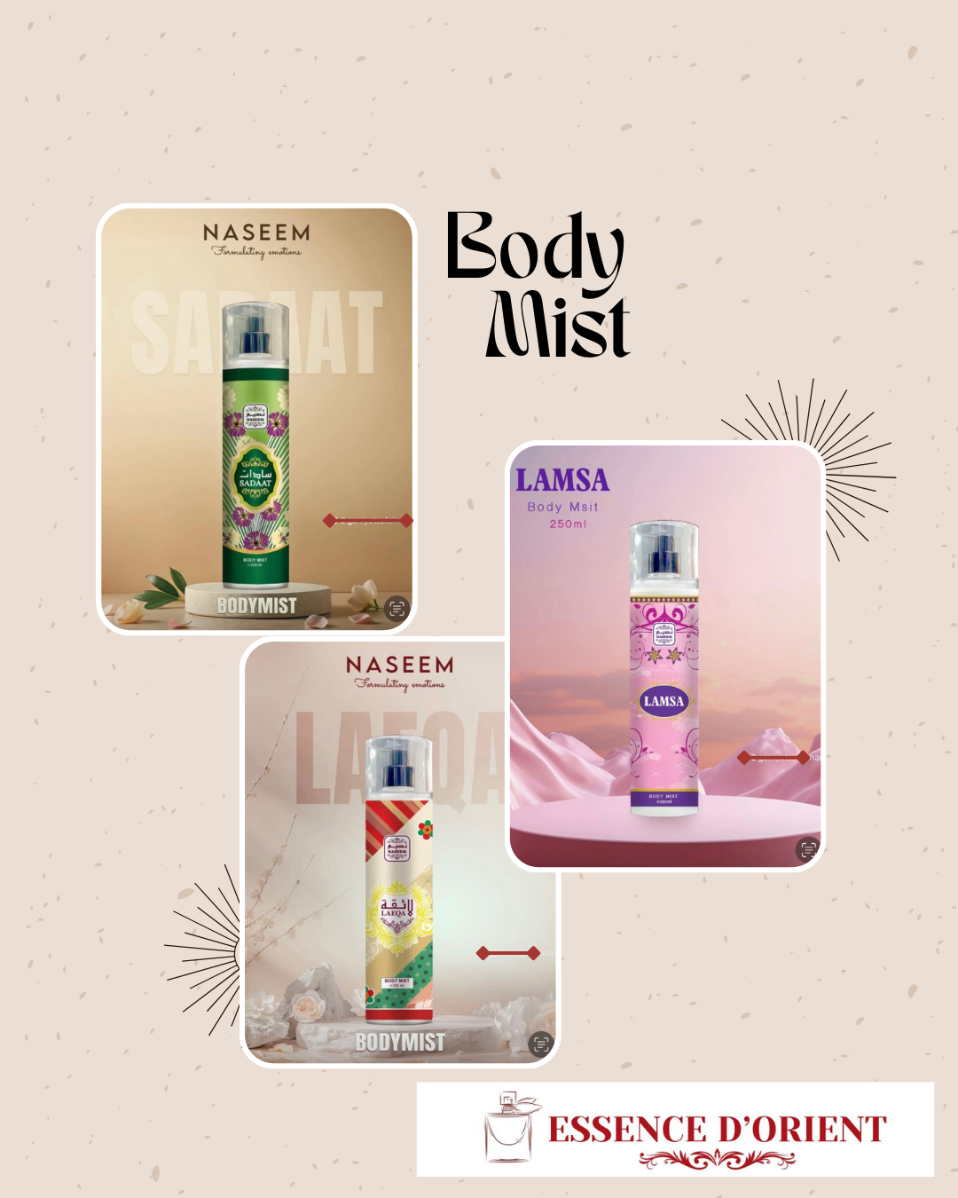 BODY MIST 250ML – Brume Parfumée Fraîche