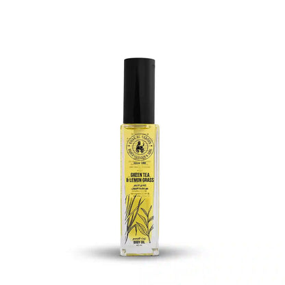 🍋 Green Tea & Lemon Grass Body Oil – Huile Corporelle Fraîche, Satinée & Énergisante