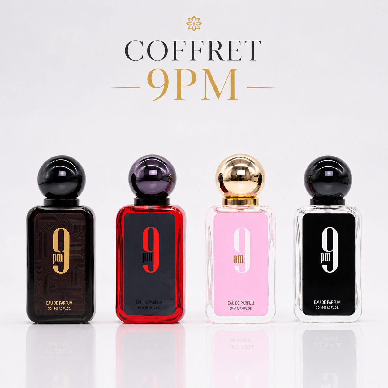 🖤 Coffret 9PM –  Eau de parfum 4 * 30 ml