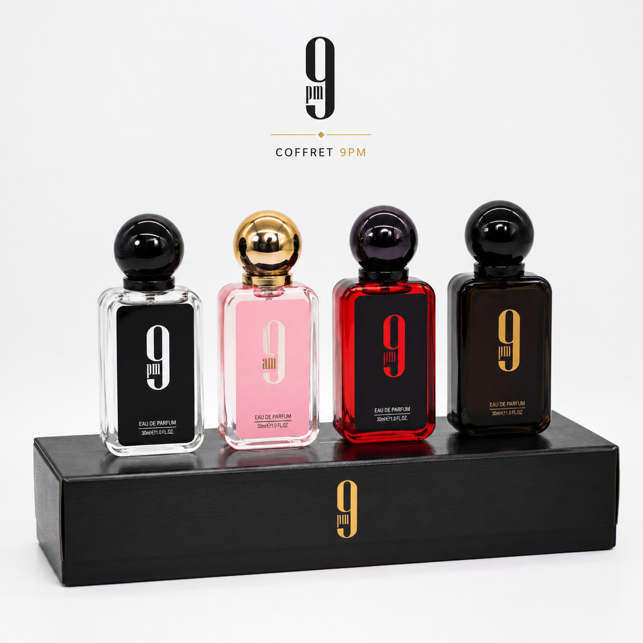 🖤 Coffret 9PM –  Eau de parfum 4 * 30 ml