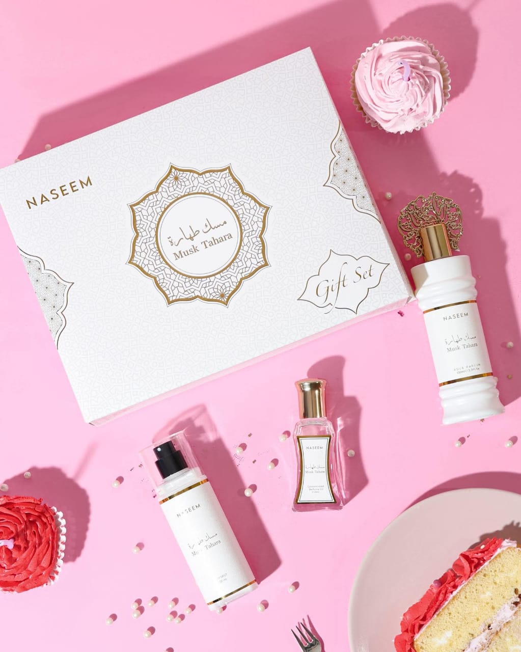 🌸Musk Tahara Coffret Cadeau - 100 ml + 24 ml + 100 ml