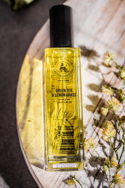 🍋 Green Tea & Lemon Grass Body Oil – Huile Corporelle Fraîche, Satinée & Énergisante