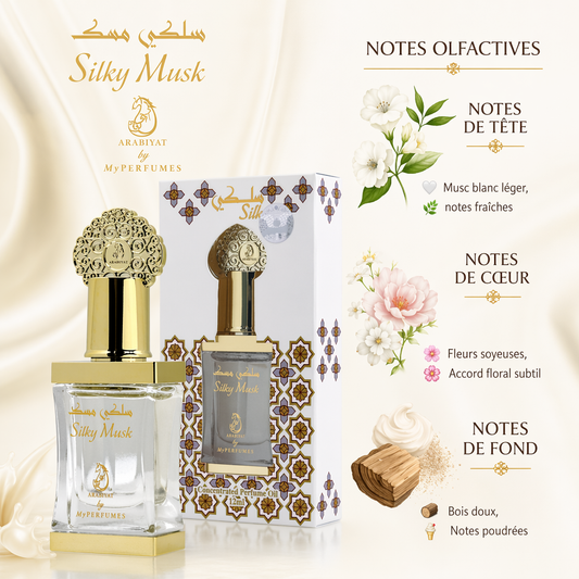 Arabiyat Silky Musk - Huile Concentrée de Parfum 12 ml
