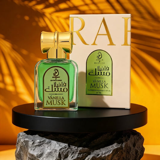 🤍 Vanilla Musk Huile Parfumée Concentrée 20ml - Musc Vanillé Doux & Élégant| Arabiyat