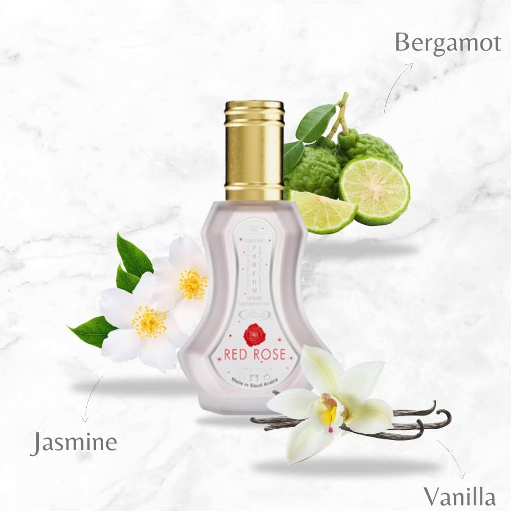 Red Rose – Eau de Parfum Rose Veloutée Vanille Al Rehab 50 ml 🌹🍦
