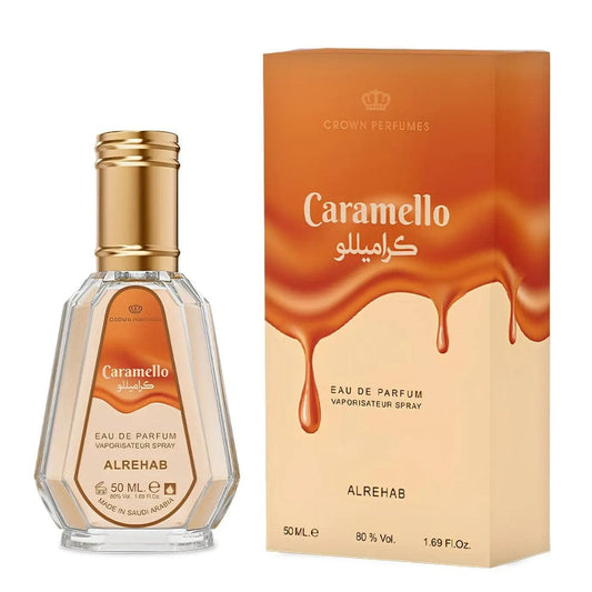 Caramello – Eau de Parfum Gourmand Caramel Salé, Pistache & Vanille Unisexe Al Rehab 50 ml 🍬🧂✨