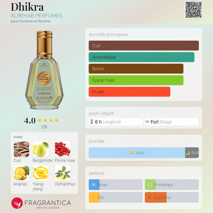 Dhikra – Eau de Parfum 50 ml 🌿🖤