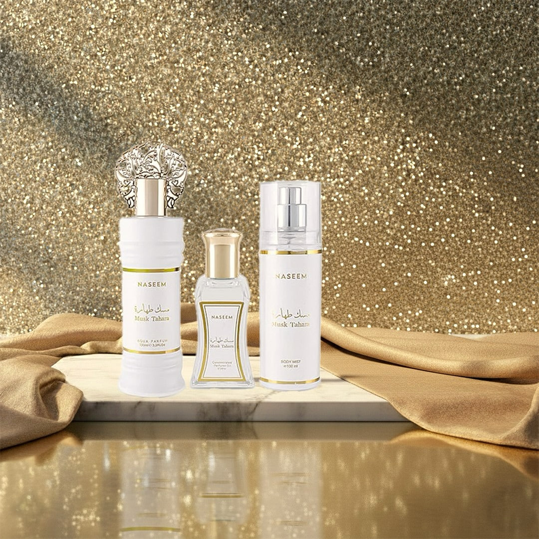 🌸Musk Tahara Coffret Cadeau - 100 ml + 24 ml + 100 ml
