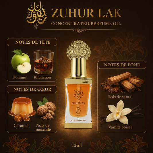 Arabiyat Zuhur Lak - Huile Concentrée de Parfum 12ml